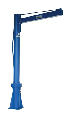 Vestil Steel Multi Station Jib Crane 72 In. I-Beam 1000 Lb. Capacity Blue