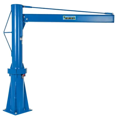 Vestil JIB-P-10-6-6 multi-station transportable jib crane shown from an alternate angle