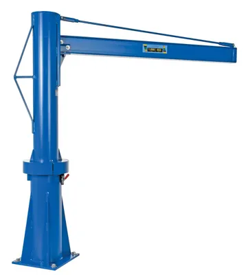 Vestil Steel Multi Station Jib Crane 72 In. I-Beam 1000 Lb. Capacity Blue