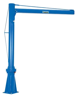 Vestil JIB-P-10-8-10 multi-station transportable jib crane shown from an alternate angle
