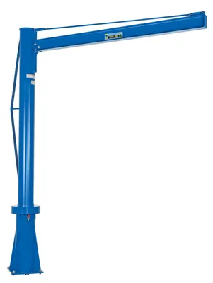 Vestil Steel Multi Station Jib Crane 96 In. I-Beam 1000 Lb. Capacity Blue