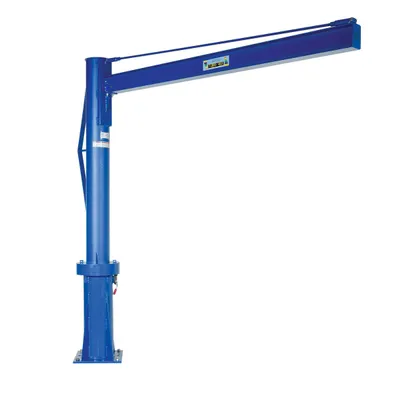 Vestil Steel Multi Station Jib Crane 96 In. I-Beam 1000 Lb. Capacity Blue