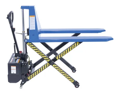 Vestil L-270-DC-HD-PE tote lifter shown from an alternate angle