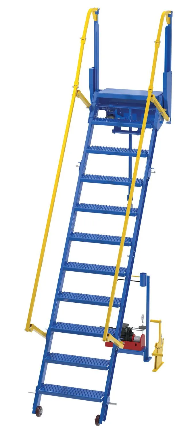 Vestil LAD-FM-108-PSO mezzanine ladders (face mounted retractable)