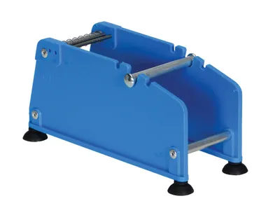 Vestil Plastic Label Dispenser Accommodates 2 In. Wide Labels Blue