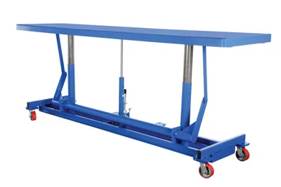 Vestil LDLT-30120 long deck cart shown from an alternate angle