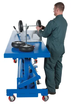 Vestil LDLT-3096 long deck cart shown from an alternate angle