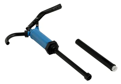 Vestil LDP-POLY lever action drum pump shown from an alternate angle