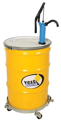 Vestil LDP-POLY lever action drum pump shown from an alternate angle