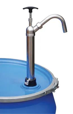 Vestil LDP-SS-316 lever action drum pump shown from an alternate angle
