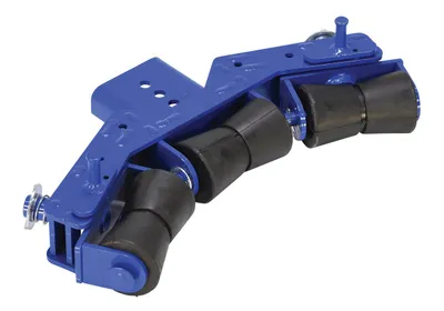Vestil Steel Saddle Roller Attachment 1,000 Lb. Capacity For Drum Lifters Blue