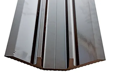 Vestil LHCR-36-BRN extruded aluminum hose & cable crossover shown from an alternate angle