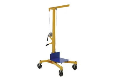 Vestil Steel Portable Work Site Lift 500 Lb. Capacity Yellow