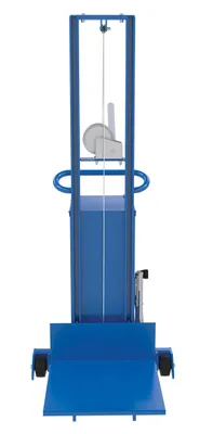 Vestil LLCB-202058 counter balanced lite load lift shown from an alternate angle