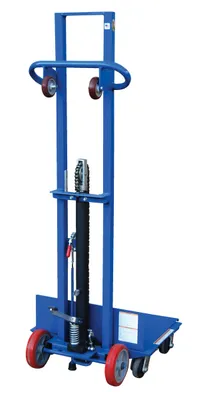 Vestil Steel Lite Load Lift With Foot Pump, Swivel Casters and Manual Floor Lock 24 In. x 20 In. Platform 400 Lb. Capacity Blue