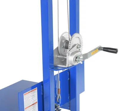 Vestil LLW-242060-4SFL lite load lift shown from an alternate angle