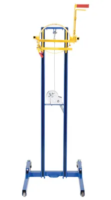 Vestil LLW-PAILD-100 variable height pail dispenser shown from an alternate angle