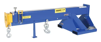Vestil Steel Hydraulic Telescoping Boom 24 In. Fork Pocket Center 8,000 Lb. Capacity
