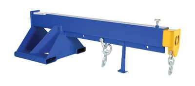 Vestil Steel Telescoping Lift Boom 30 In. Fork Pocket Center 8,000 Lb. Capacity Blue and Yellow
