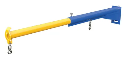 Vestil Steel Carriage Mount Lift Master Boom Class II 6,000 Lb. Capacity Blue and Yellow