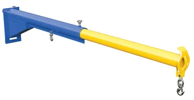 Vestil Steel Carriage Mount Lift Master Boom Class III 4,000 Lb. Capacity Blue and Yellow
