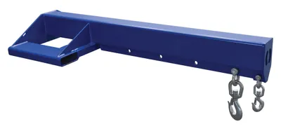 Vestil Steel Economy Non Telescoping Lift Boom 30 In Fork Pocket Center 8,000 Lb. Capacity Blue and Yellow
