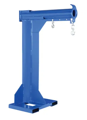 Vestil Steel High Rise Non Telescoping Boom 30 In. Fork Pocket Center 6,000 Lb. Capacity Blue