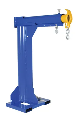 Vestil Steel High Rise Telescoping Boom 36 In. Fork Pocket Center 6,000 Lb. Capacity Blue