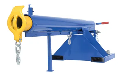 Vestil Steel Orbit Telescoping Lift Boom 24 In. Fork Pocket Center 4,000 Lb. Capacity Blue