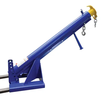 Vestil LM-OBT-6-24 orbiting fork truck boom shown from an alternate angle