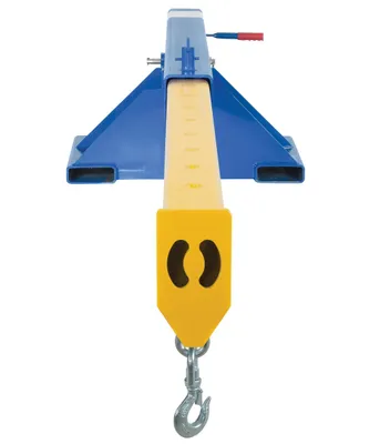Vestil LM-OBT-8-30 orbiting fork truck boom shown from an alternate angle