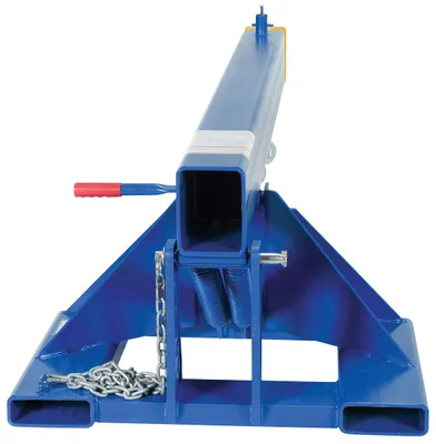 Vestil LM-OBT-8-30 orbiting fork truck boom shown from an alternate angle