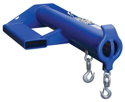 Vestil Steel Shorty Non Telescoping Lift Boom 24 In. Fork Pocket Center 6,000 Lb. Capacity Blue