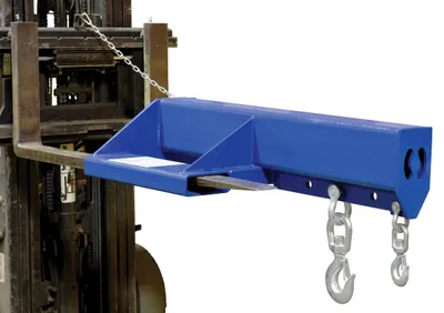 Vestil LMS-EBNT-40-8 shorty lift master fork truck boom shown from an alternate angle