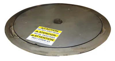 Vestil Stainless Steel Thin Spin 59-11/16 In. Diameter 4000 Lb. Capacity Blue