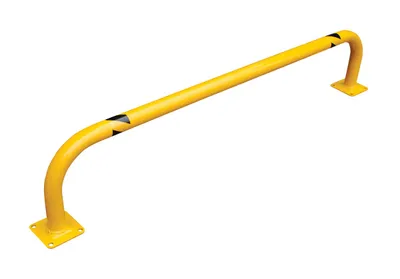 Vestil Steel Low Profile Rack Guard Bollard 36 In. Length Yellow