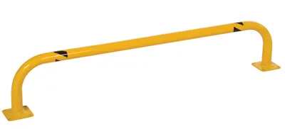 Vestil Steel Low Profile Rack Guard Bollard 48 In. Length Yellow
