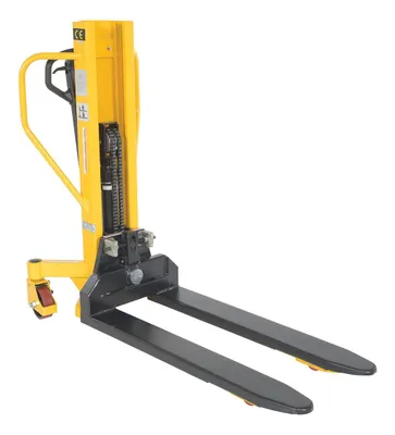 Vestil Steel Lift Tilt Truck 21 in x 45 in Forks 1500 lb Capacity Yellow/Black