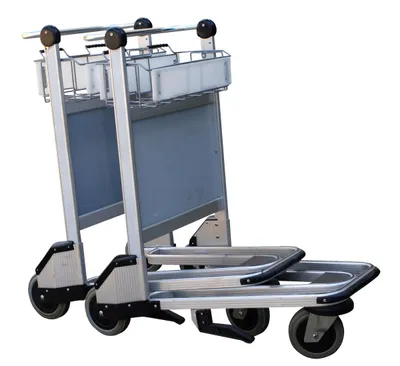 Vestil LUG-B nestable multi-use cart with brake shown from an alternate angle