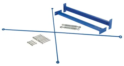 Vestil Steel Medium Duty Cantilever Brace Set 36 In. x 35 In. x 6 In. Blue