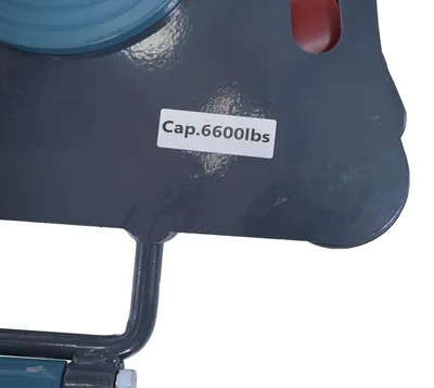 Vestil MDSKT-6 machinery skate shown from an alternate angle