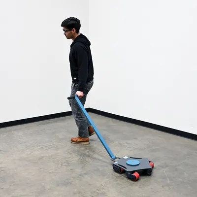 Vestil MDSKT-8 machinery skate shown from an alternate angle