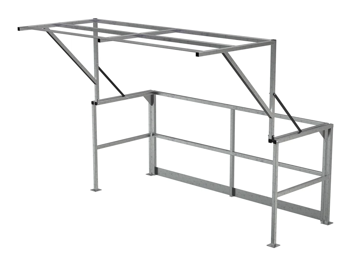 Vestil MEZZ-200-DW-SS mezzanine safety gate