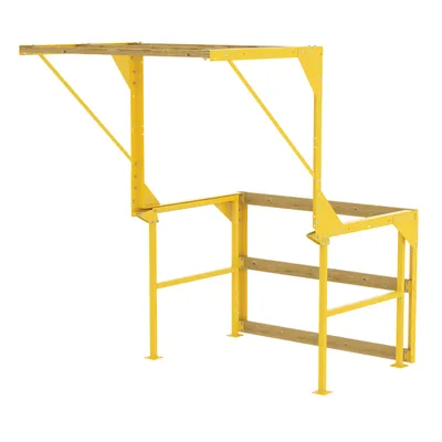 Vestil Steel Mezzanine Safety Gate Knockdown 87-3/16 In x 96 In x 87-9/16 In Yellow