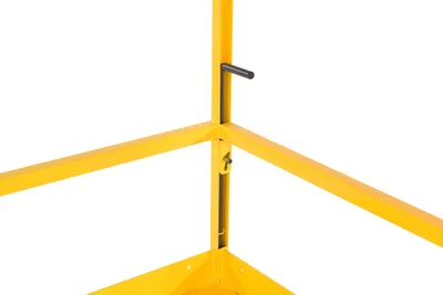 Vestil MEZZ-R5-4848 rotating mezzanine safety gate system shown from an alternate angle