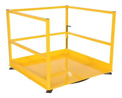 Vestil Steel Rotating Mezzanine Safety Gate System 53 In. x 53 In. x 42-3/16 In. 5,000 Lb. Capacity Yellow