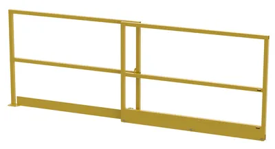 Vestil Steel Mezzanine Sliding Gate 54" Opening Width Yellow