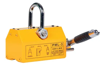 Vestil ML-6 magnetic lifter shown from an alternate angle
