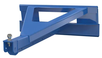 Vestil MPLA-58-3000 "skid loader" multi-purpose lifting attachment shown from an alternate angle