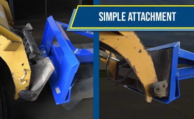 Vestil MPLA-58-3000 "skid loader" multi-purpose lifting attachment feature highlights